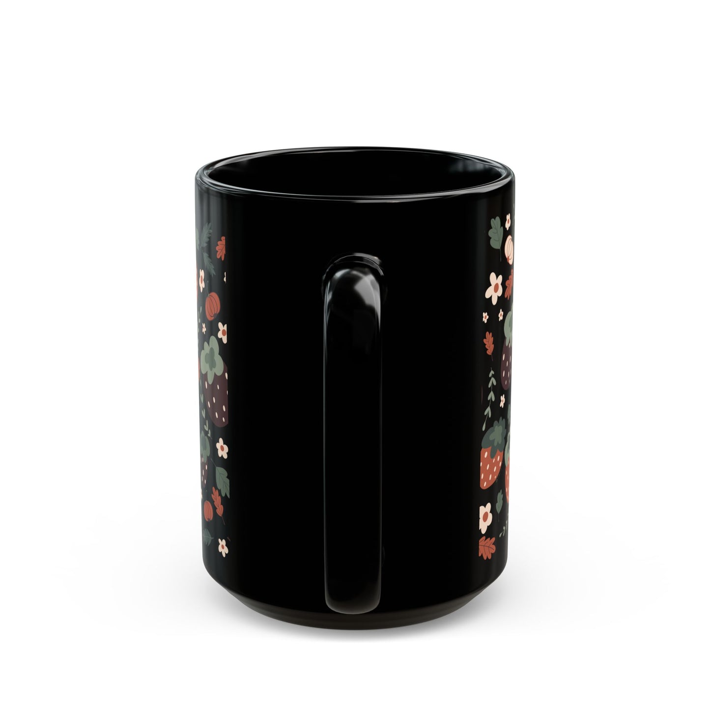 Fall Harvest 15oz Black Mug